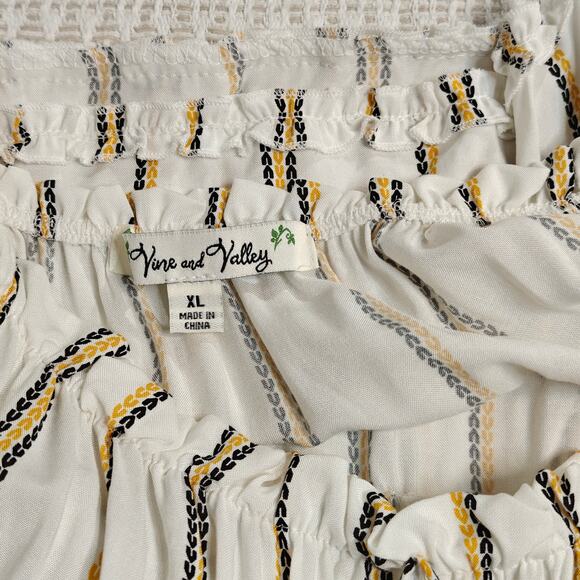 Vine & Valley Striped Summer Romper  Lightweight One Piece Size XL NWT - Picture 5 of 5